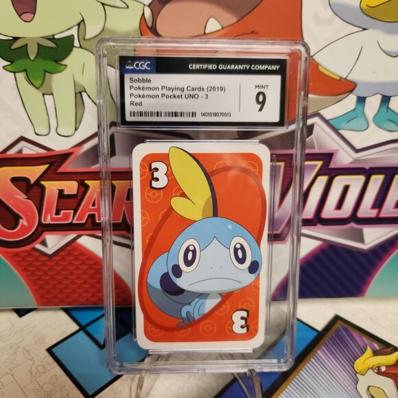 Pokemon Pocket UNO 2019 Sobble 3 Red - CGC 9 - Picture 1 of 2